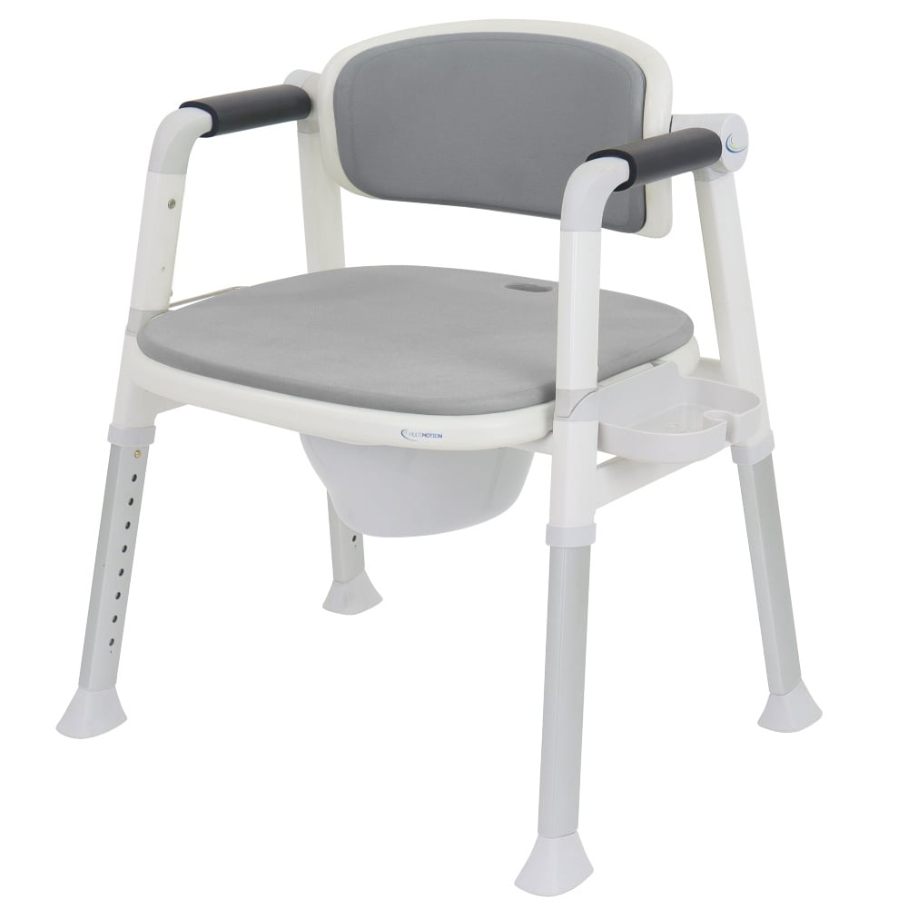 MultiMotion Commode douche- en toiletstoel in grijs